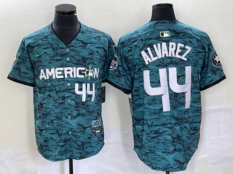 Men%27s Houston Astros #44 Yordan Alvarez Teal 2023 All Star Cool Base Stitched Baseball Jersey